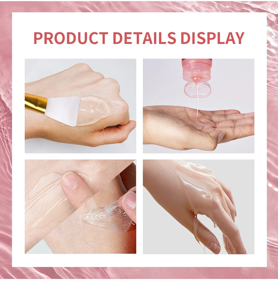 Collagen Wrapping Mask And Brush Set Rejuvenation Moisturize Brightening Korean Face Mask Make Glowy Skin Elasticity Facial Mask